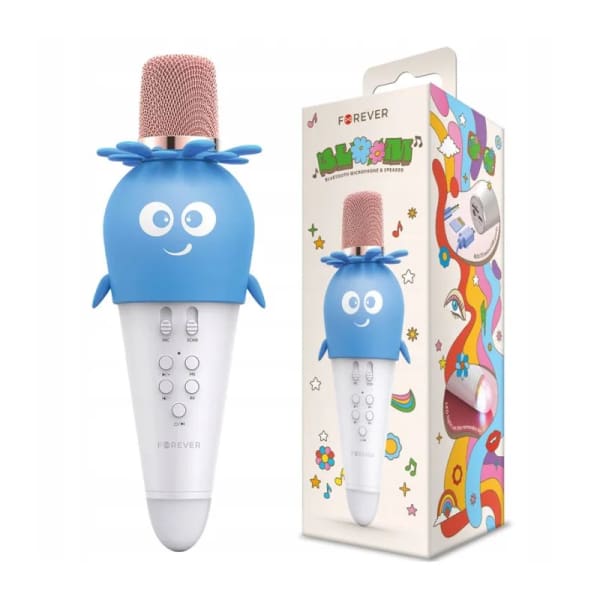 Microphone et Haut-Parleur Forever AMS-200 Bluetooth Karaoké – bleu (GSM115308) Microphone et Haut-Parleur Forever AMS-200 Bluetooth Karaoké – bleu (GSM115308)